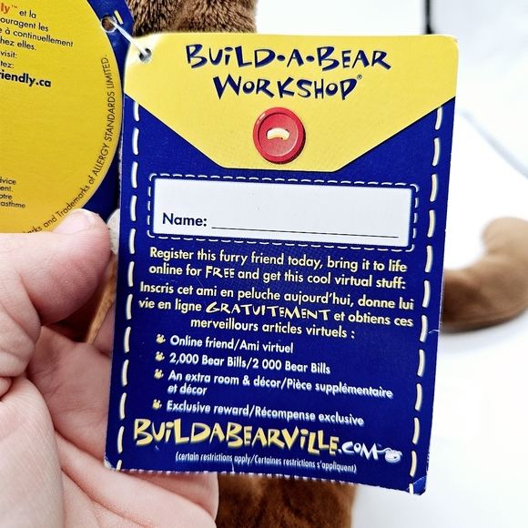 BAB | 2010 Velvet Hugs brown dog stuffed plush animal toy - Picture 9 of 11